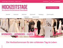 Tablet Screenshot of hochzeitstage.de